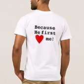 私はイエス・キリストを愛します Tシャツ (裏面)