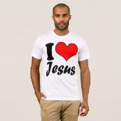 私はイエス・キリストを愛します Tシャツ (正面フル)