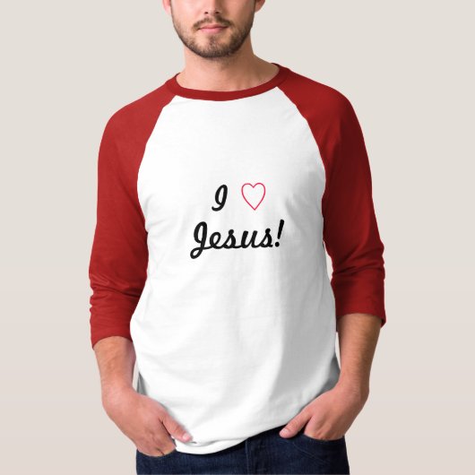 私はイエス・キリストを愛します! Tシャツ (正面)