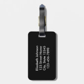 私はイエス・キリスト愛します[私を少しは罵りますが、] ラゲッジタグ (裏面縦)