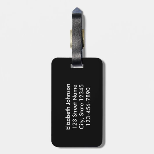 私はイエス・キリスト愛します[私を少しは罵りますが、] ラゲッジタグ (裏面縦)