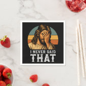 私はイエス・キリスト教のミームを言っおもしろいた スタンダードカクテルナプキン (インサイチュ)