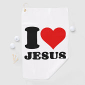 私はイエス・キリスト教の引用文を愛する ゴルフタオル (インサイチュ)