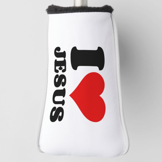 私はイエス・キリスト教の引用文を愛する ゴルフヘッドカバー (回転90)