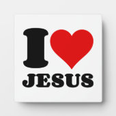 私はイエス・キリスト教の引用文を愛する フォトプラーク (正面)