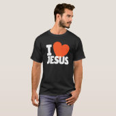 私はイエス・キリスト教会の信者イエス・キリスト・フォロワーを愛する Tシャツ (正面フル)