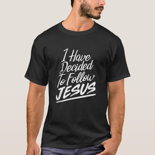 私はイエス・クリスチャンと後を追決定した Tシャツ (正面)
