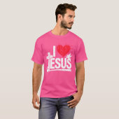 私はイエス・クリスチャンを愛している Tシャツ (正面フル)