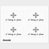 私はイエス・ステッカーに所属している 長方形シール (シート)