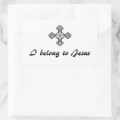 私はイエス・ステッカーに所属している 長方形シール (バッグ)