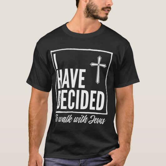 私はイエス・バプテスマの贈り物Aと歩くことにした Tシャツ (正面)