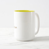 私はイエロードレスコーヒーマグのチャンピオンウーマン ツートーンマグカップ (正面右)