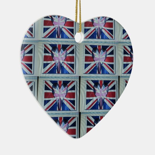 私はイギリスが大好きだ セラミックオーナメント (右)