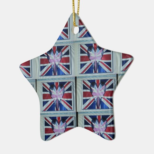 私はイギリスが大好きだ セラミックオーナメント (左)