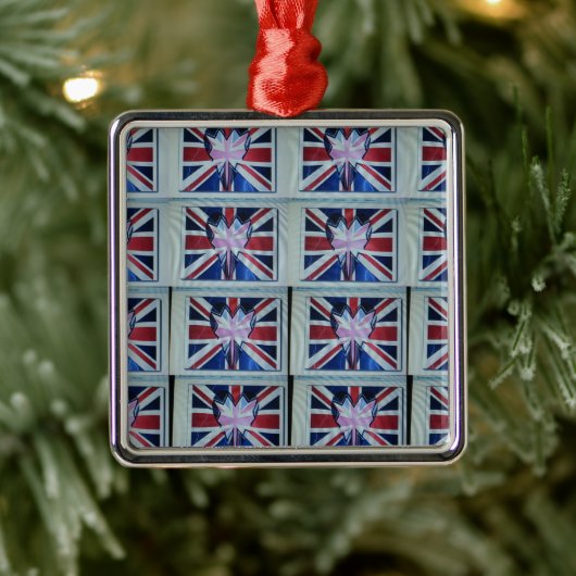 私はイギリスが大好きだ メタルオーナメント (ツリー)