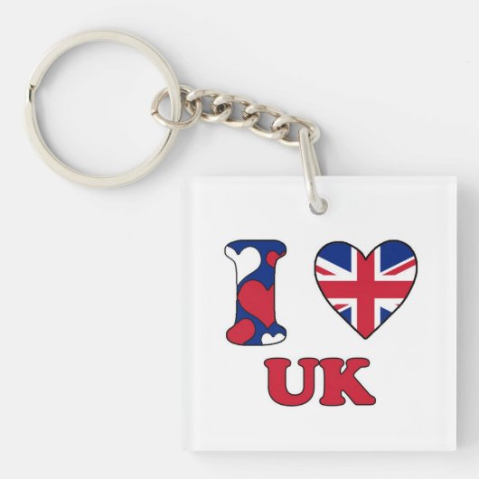 私はイギリスが大好き キーホルダー (正面)