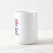 私はイギリスが大好き コーヒーマグカップ (中央)