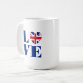 私はイギリスが大好き コーヒーマグカップ (正面左)