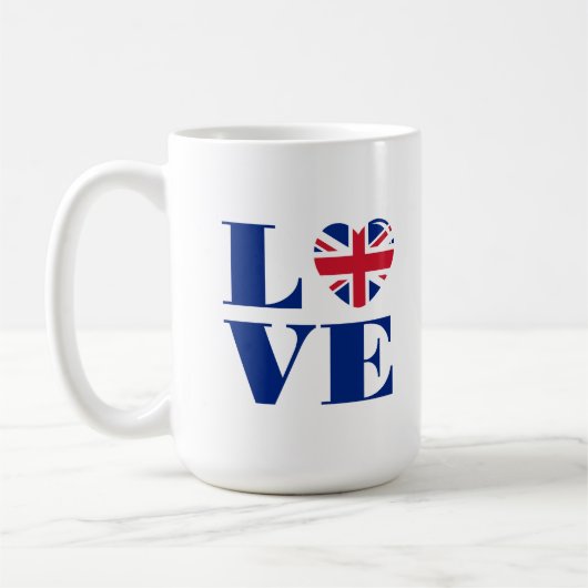私はイギリスが大好き コーヒーマグカップ (左)