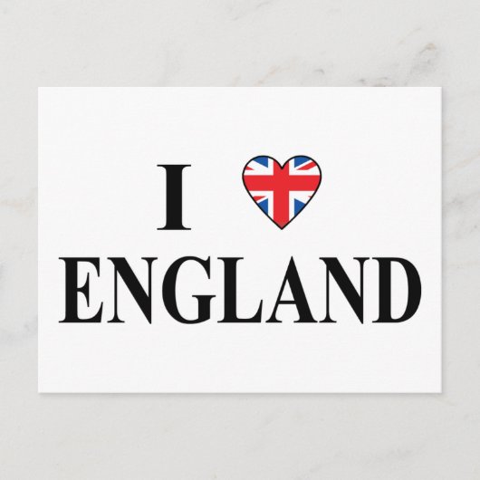 私はイギリスが大好き ポストカード (正面)