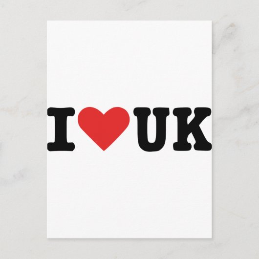 私はイギリスが大好き ポストカード (正面)