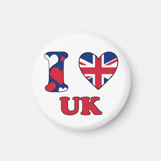 私はイギリスが大好き マグネット (正面)