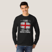 私はイギリスが好きで、3人くらいかな Tシャツ (正面フル)
