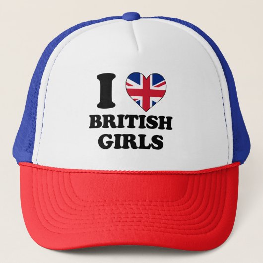 私はイギリスの女の子が大好き キャップ (正面)