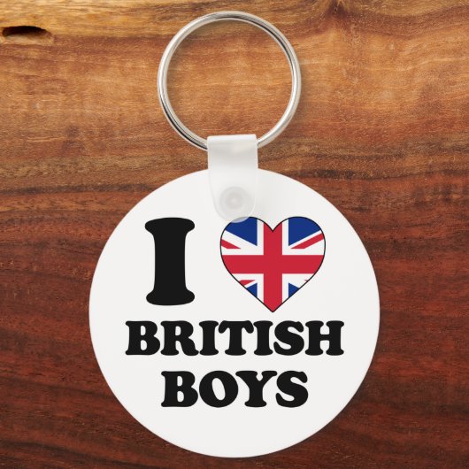 私はイギリスの少年を愛している キーホルダー (正面)