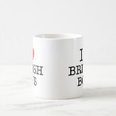私はイギリスの男の子を愛します コーヒーマグカップ (中央)