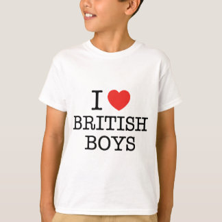 私はイギリスの男の子を愛します Tシャツ