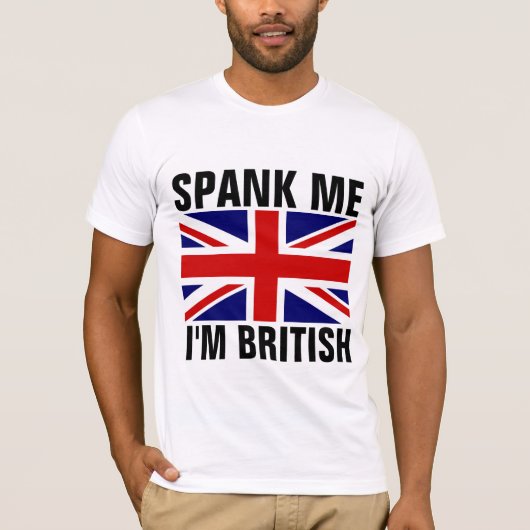 私はイギリスのTシャツおもしろいだと思う Tシャツ (正面)