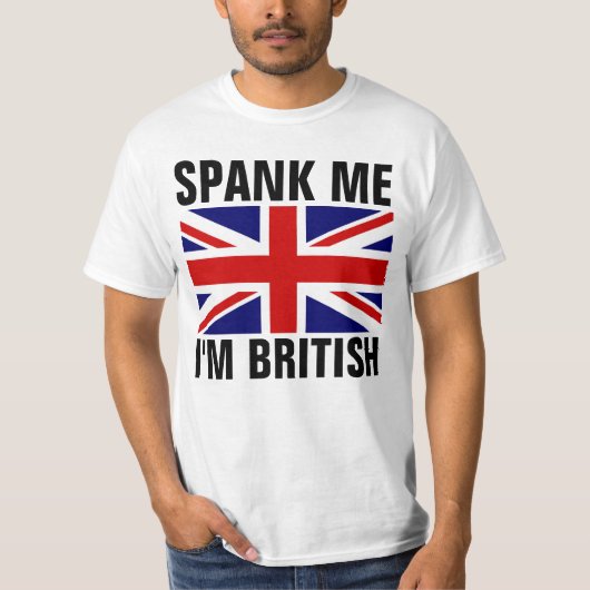 私はイギリスのTシャツおもしろいだと思う Tシャツ (正面)
