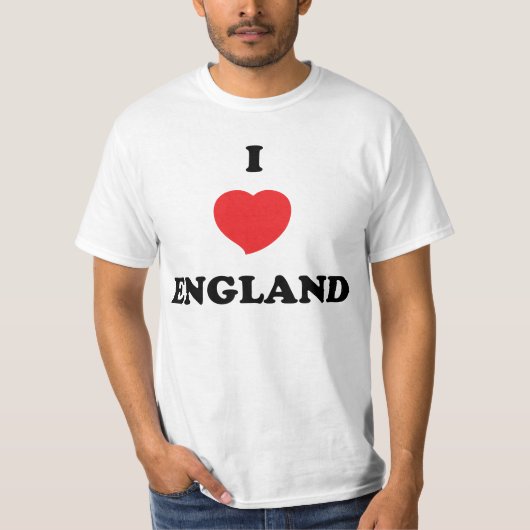 私はイギリスのTシャツを愛します Tシャツ (正面)