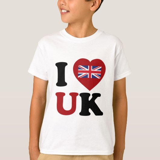 私はイギリスを愛します Tシャツ (正面)