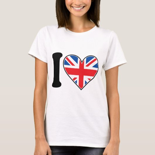 私はイギリスを愛します Tシャツ (正面)