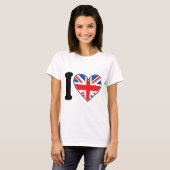 私はイギリスを愛します Tシャツ (正面フル)