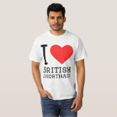 私はイギリス+ショートヘアが好き Tシャツ (正面フル)