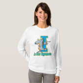 私はイグアナ文字abc cartoonのためだ tシャツ (正面フル)