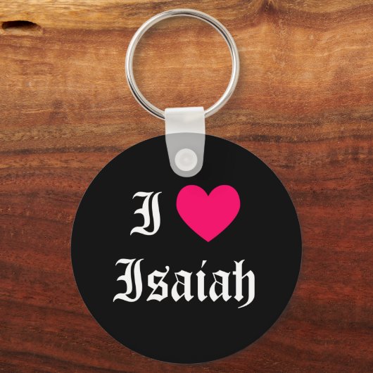 私はイザヤを愛している キーホルダー (正面)