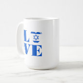 私はイスラエルが大好きだ コーヒーマグカップ (正面左)