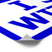 私はイスラエルと共に立つ！ ポスター (角)