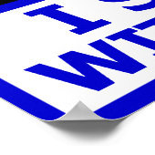 私はイスラエルと共に立つ! ポスター (角)