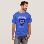私はイスラエルと共に立つ – Am Yisrael Chai Tシャツ (正面フル)