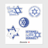 私はイスラエルのコレクションのビニールのステッカーと立つ シール (シート)