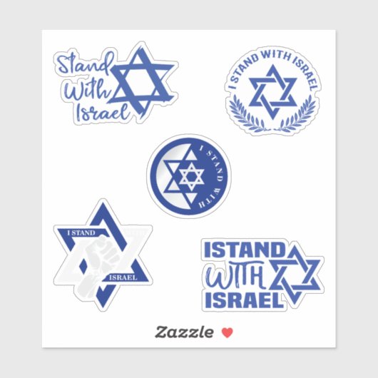 私はイスラエルのコレクションのビニールのステッカーと立つ シール (シート)