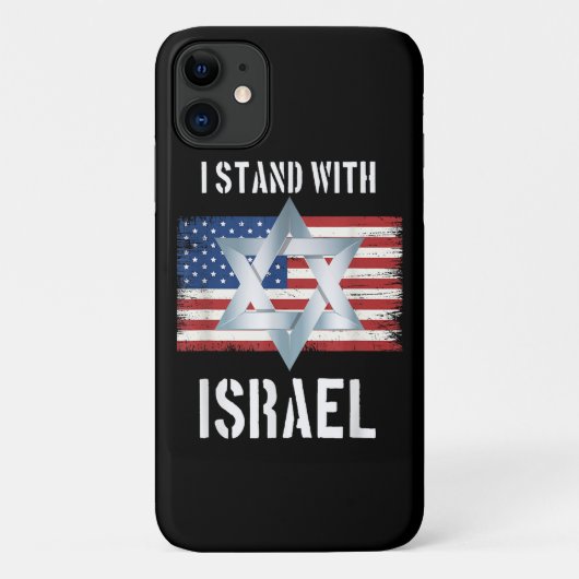 私はイスラエルを支持します Case-Mate iPhoneケース (裏面)