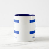 私はイスラエル共和国と立ちます ツートーンマグカップ (中央)