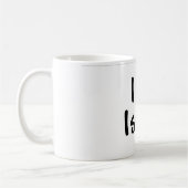 私はイスラエル共和国のマグを愛します コーヒーマグカップ (左)