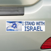 私はイスラエル共和国を意味します バンパーステッカー (車上)